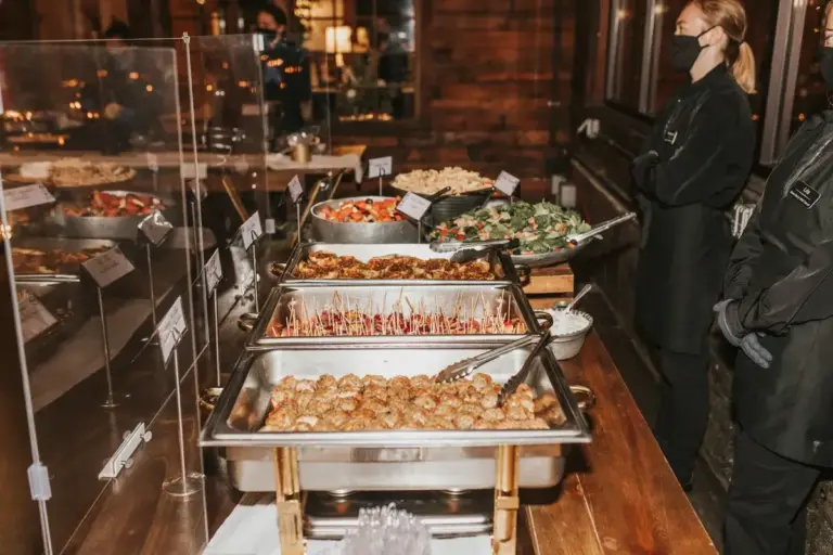 Outdoor catering setup by Have Party Will Travel