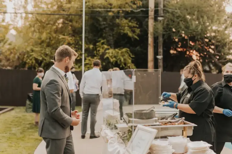 Outdoor catering setup by Have Party Will Travel